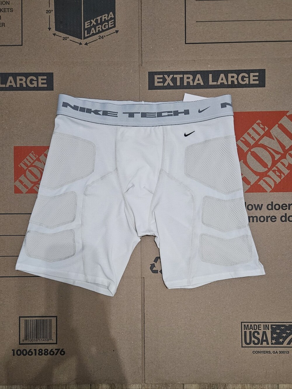 Nike Tech Dri Fit Base Layer White Short